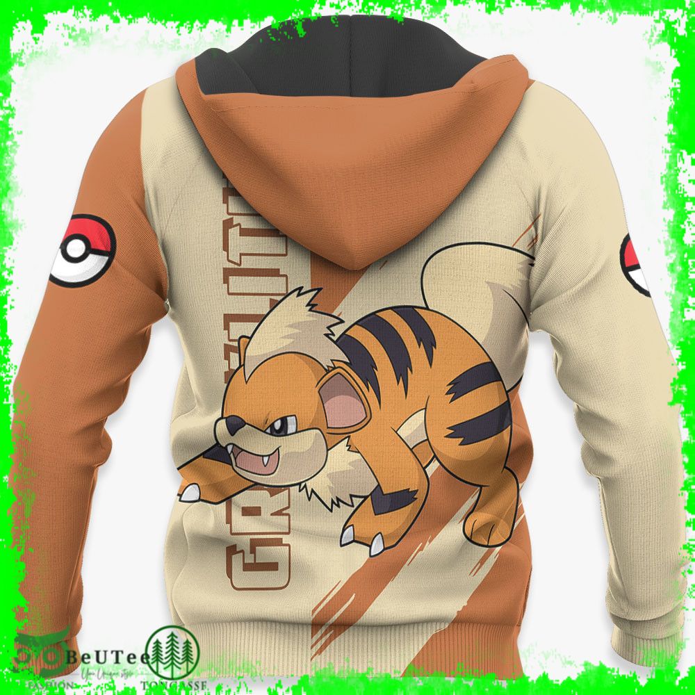 28 Growlithe Hoodie Pokemon Anime Light Style Ugly Sweater
