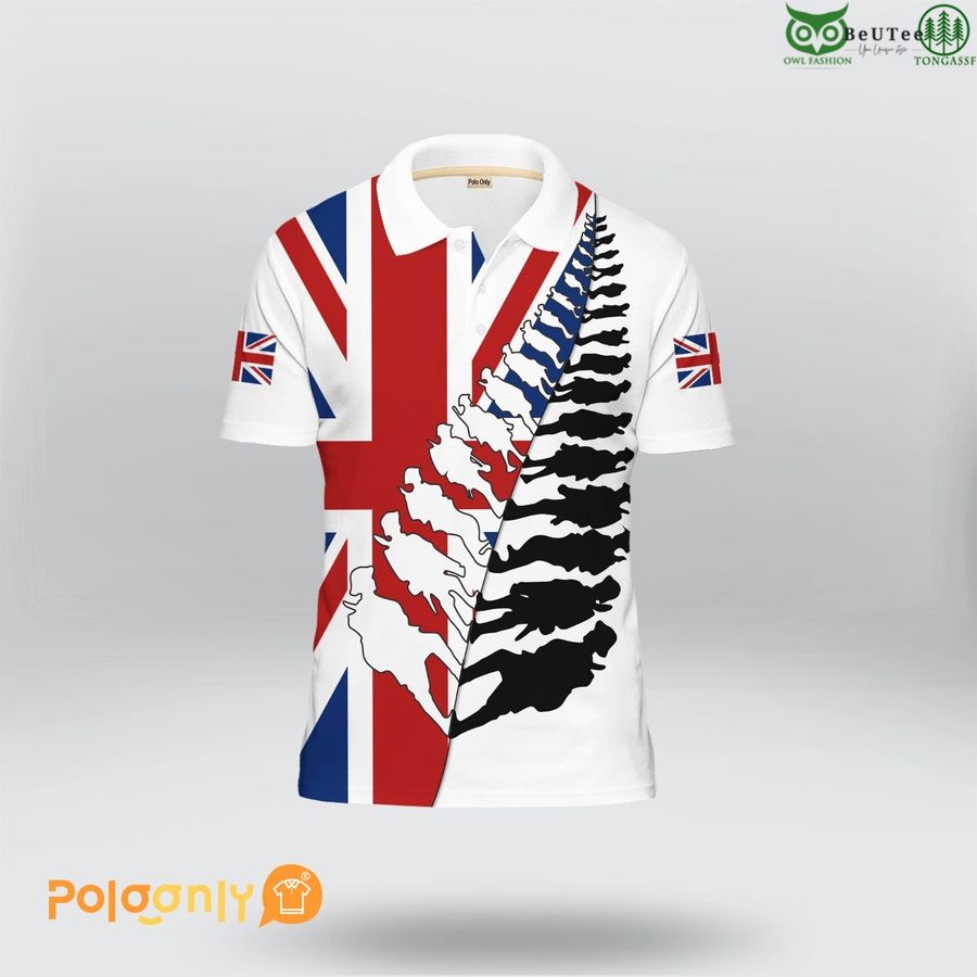 2 UK Veteran UK flag Polo Shirt