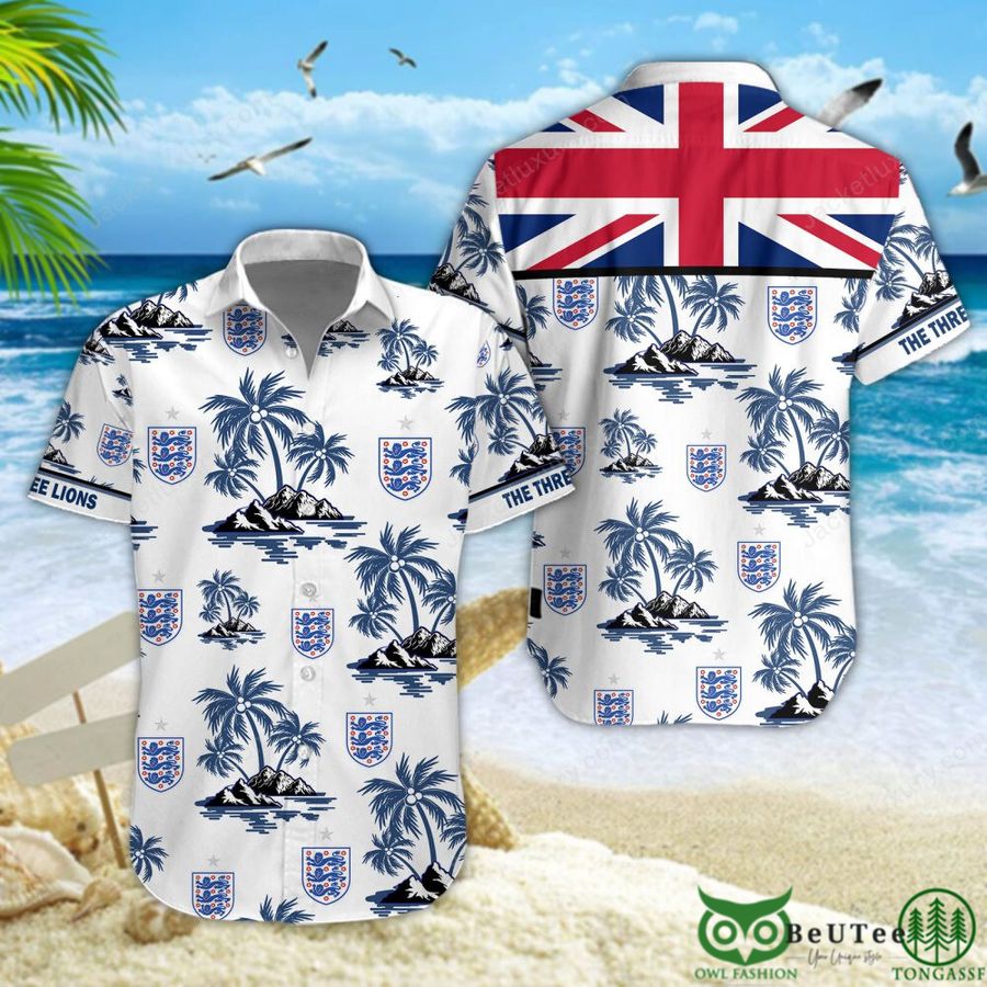 62 England UEFA Football team Hawaiian Shirt