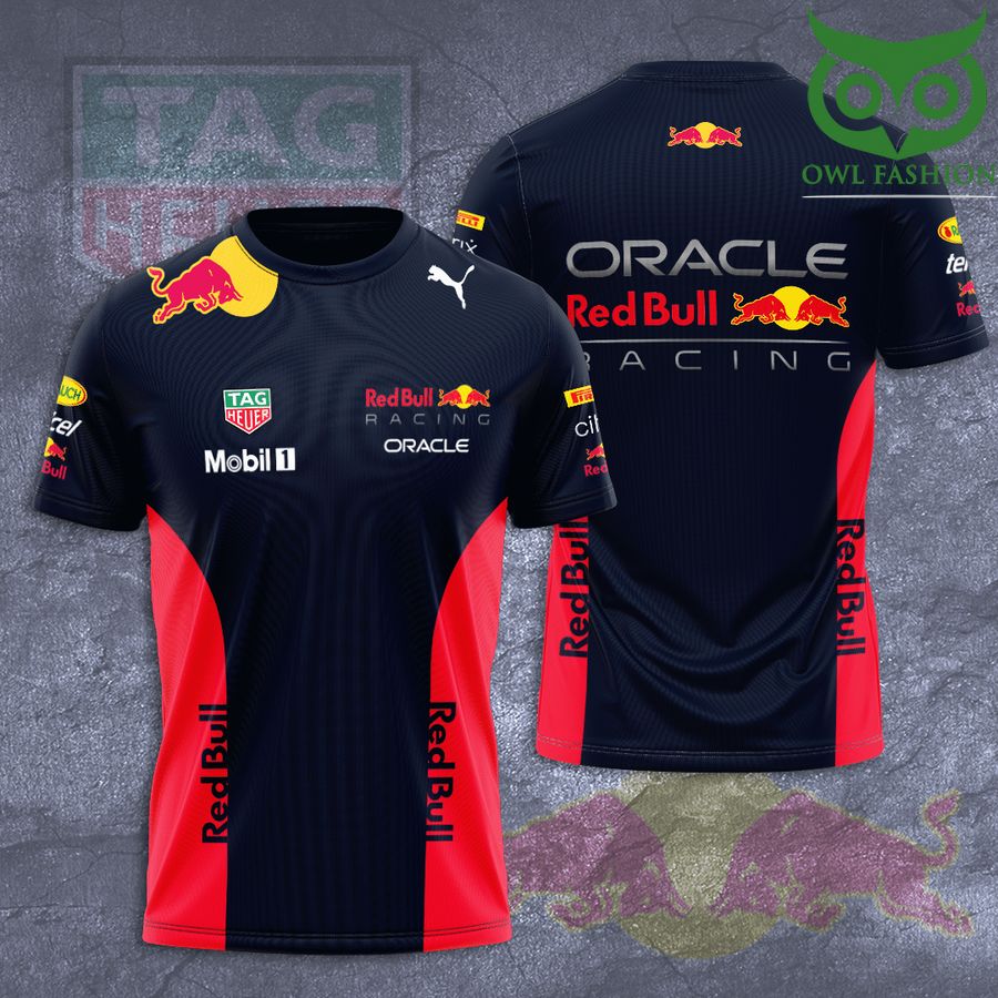 89 Redbull Racing red lines belly 3D shirt