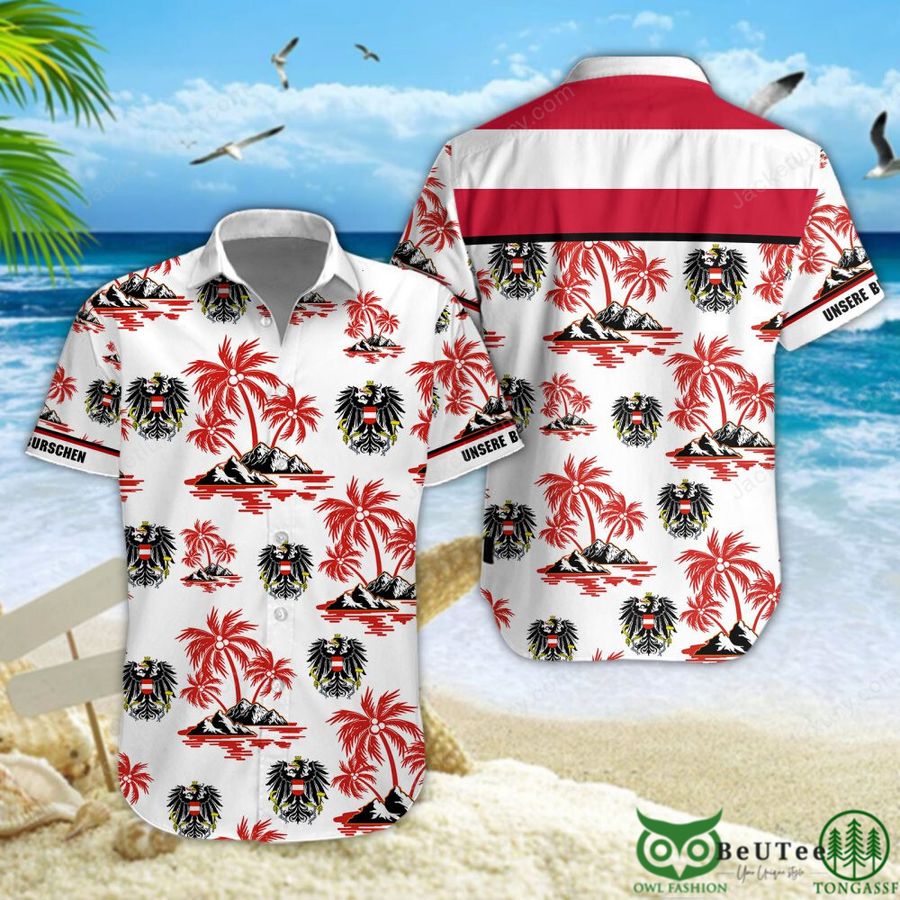 3 Austria UEFA football team Hawaiian Shirt Shorts