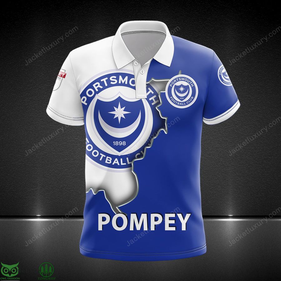 Portsmouth F.C League Two 3D Printed Polo T-Shirt Hoodie