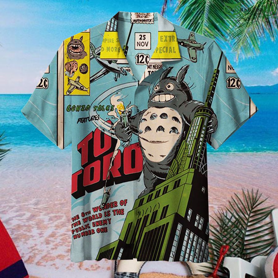 23 King Kong Totoro Hawaiian shirt