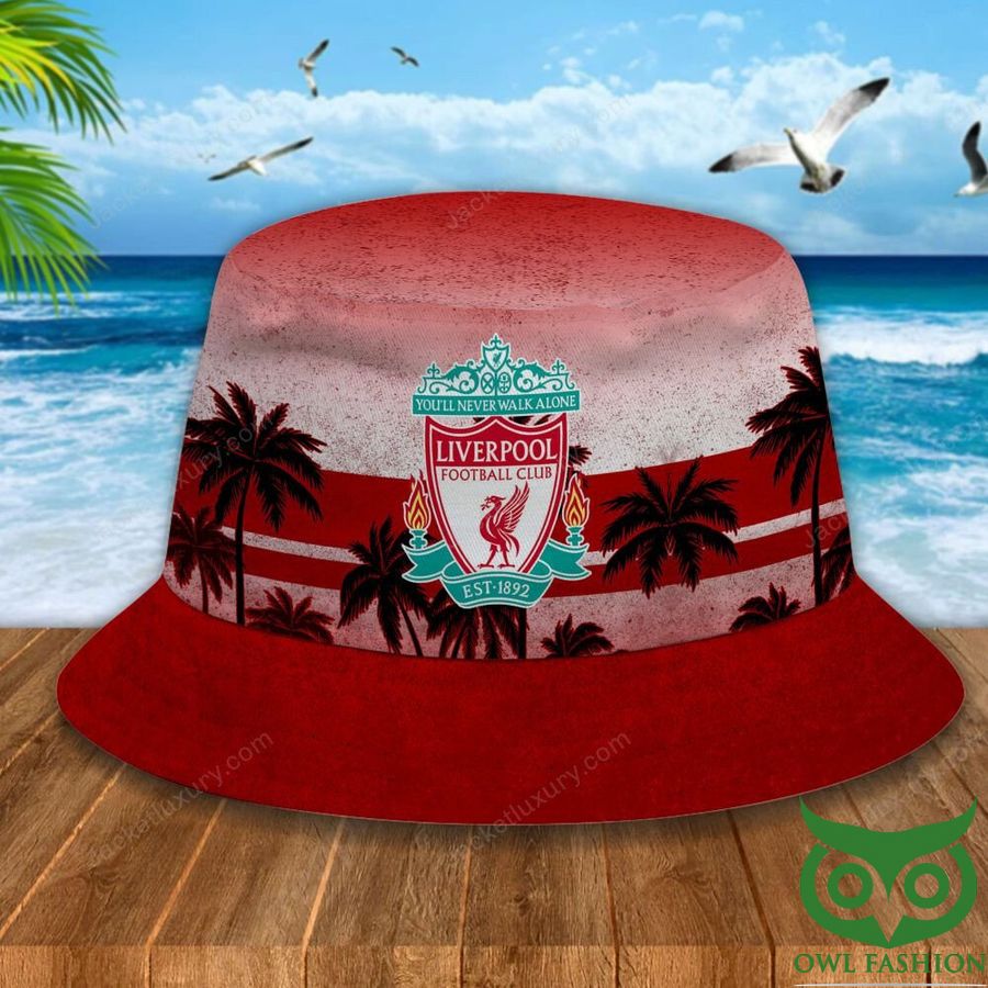 8 Liverpool F.C Palm Tree Red Bucket Hat