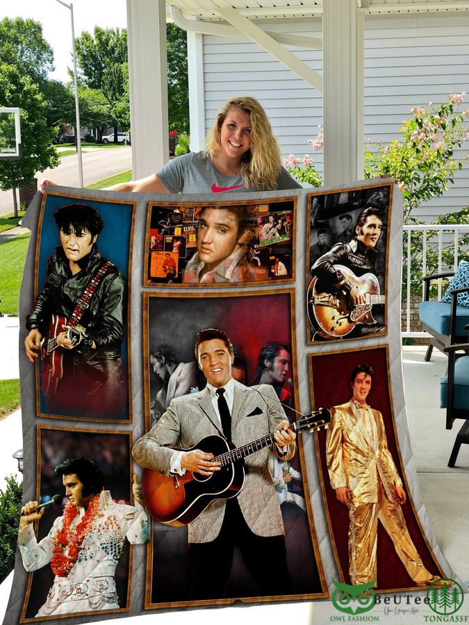 Elvis Presley Stage Outfits Quilt Blanket