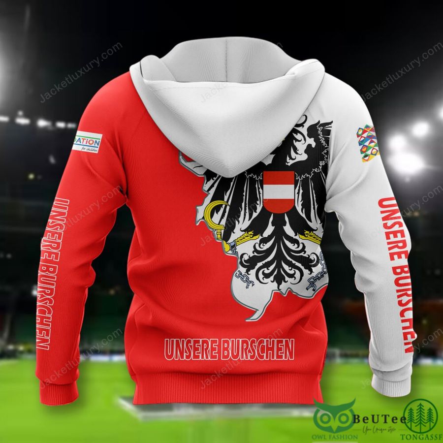 23 Austria National Euro Football 3D Polo T shirt Hoodie