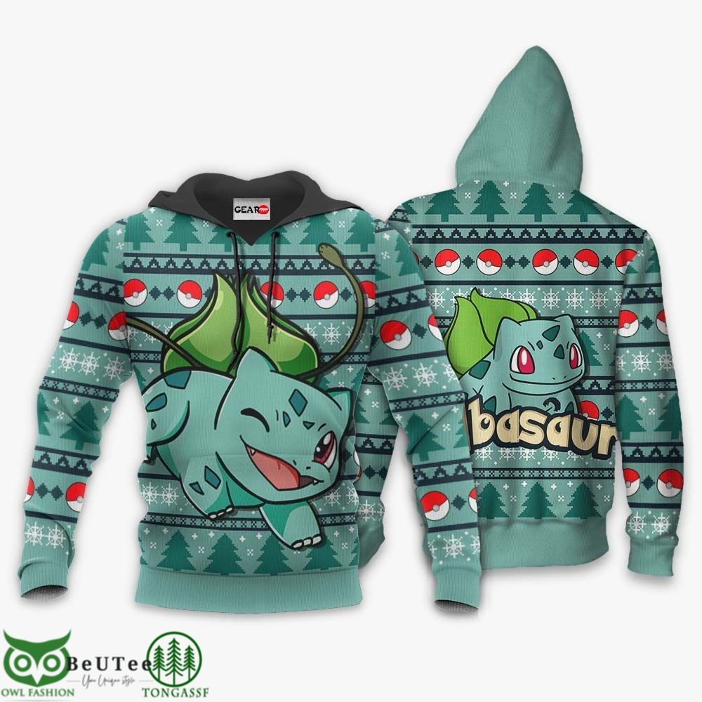 52 Bulbasaur Anime Pokemon Hoodie Xmas Gifts Ugly Sweater