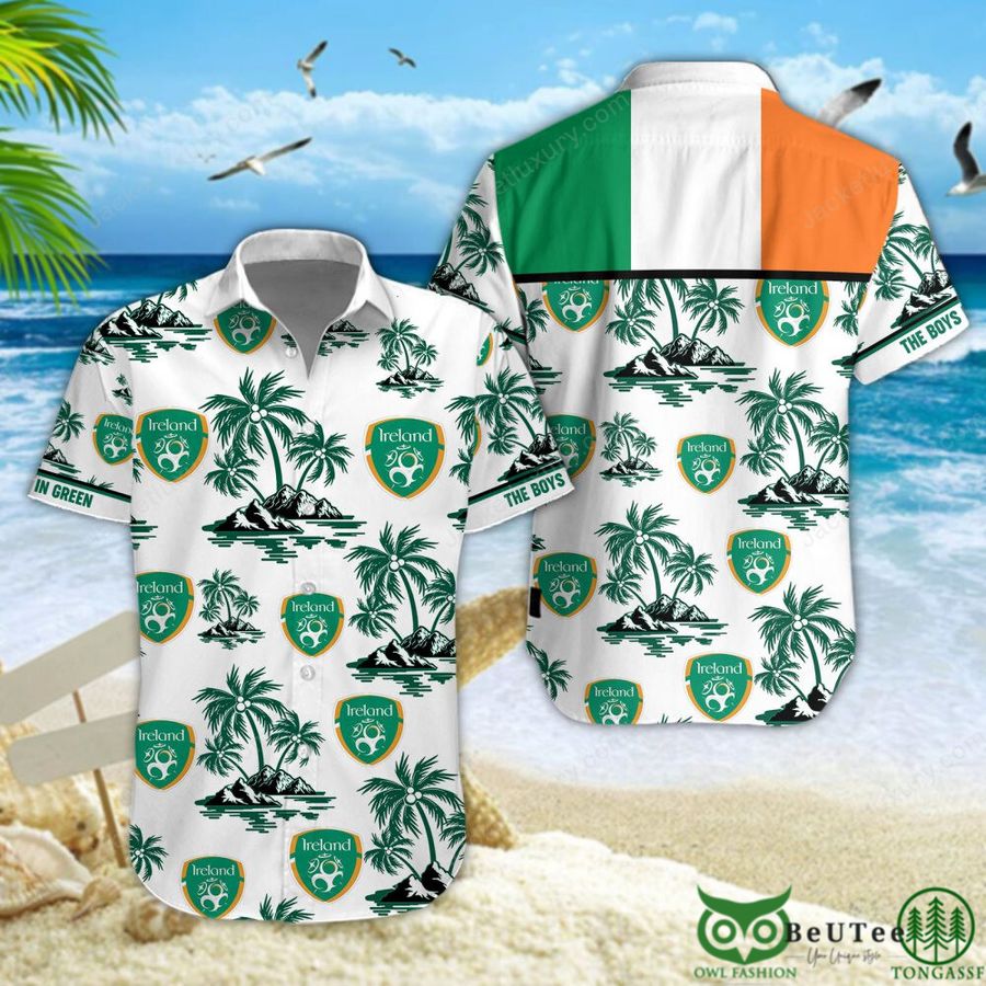 Republic of Ireland UEFA Football team Hawaiian Shirt