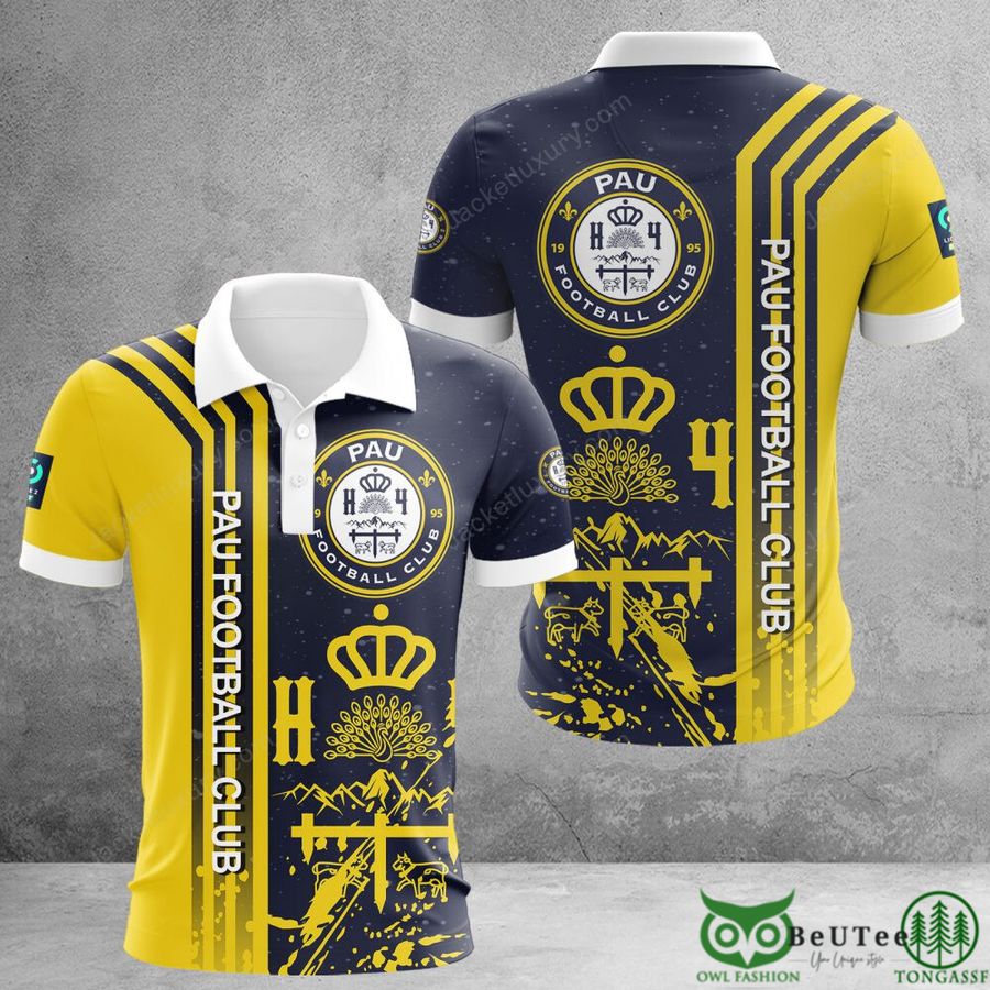 244 Pau Football Club Ligue 2 3D Printed Polo Tshirt Hoodie