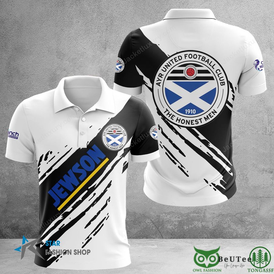 Ayr United F.C. Scottish Championship 3D Printed Polo Tshirt Hoodie
