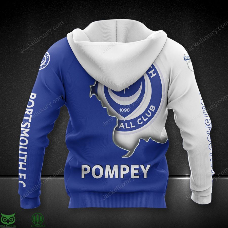 51 Portsmouth F.C League Two 3D Printed Polo T Shirt Hoodie