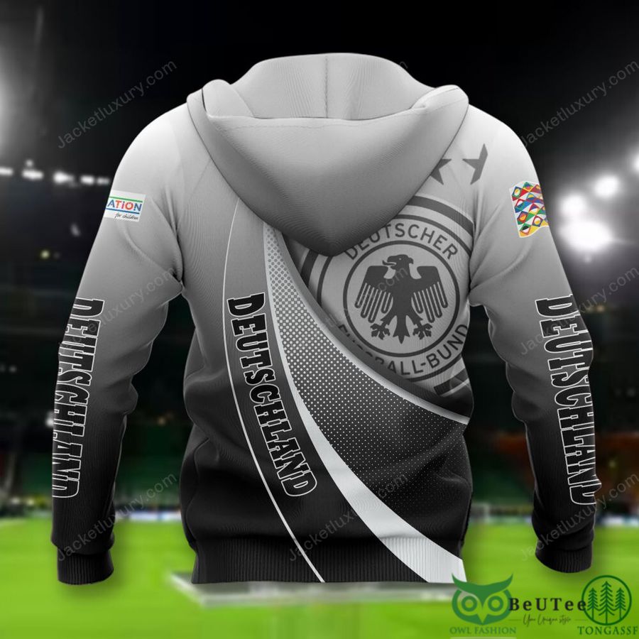 43 Germany national Euro football White Black 3D Polo T shirt Hoodie
