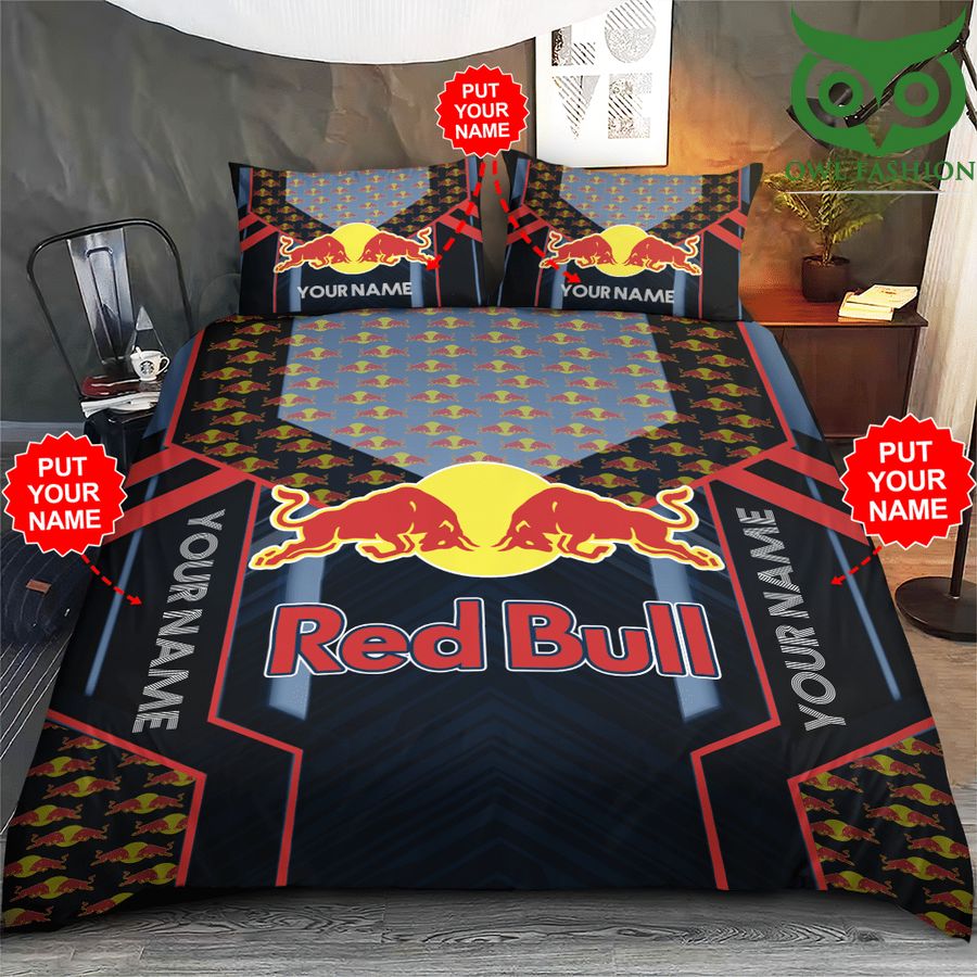 32 Personalized Redbull classic signature Racing Bedding Set