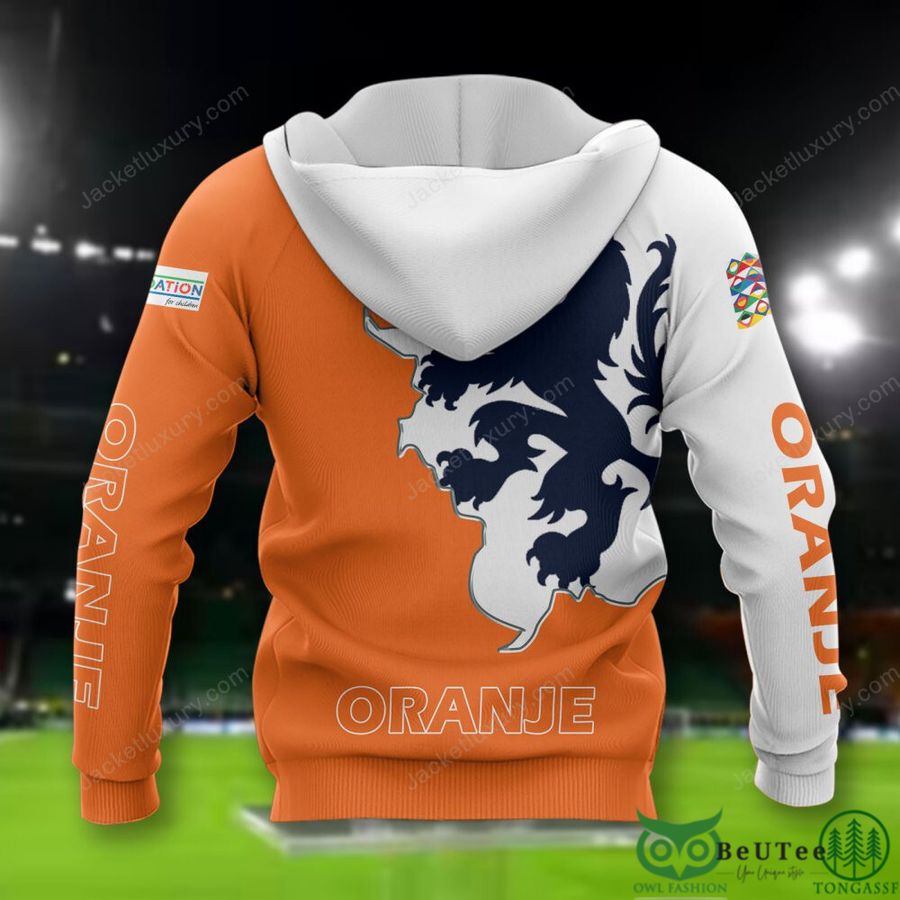 45 Netherlands National Euro Football 3D Polo T shirt Hoodie
