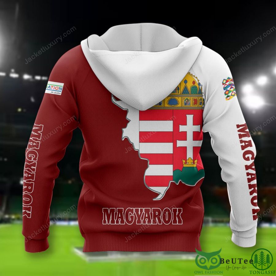 49 Hungary National Euro Football 3D Polo T shirt Hoodie