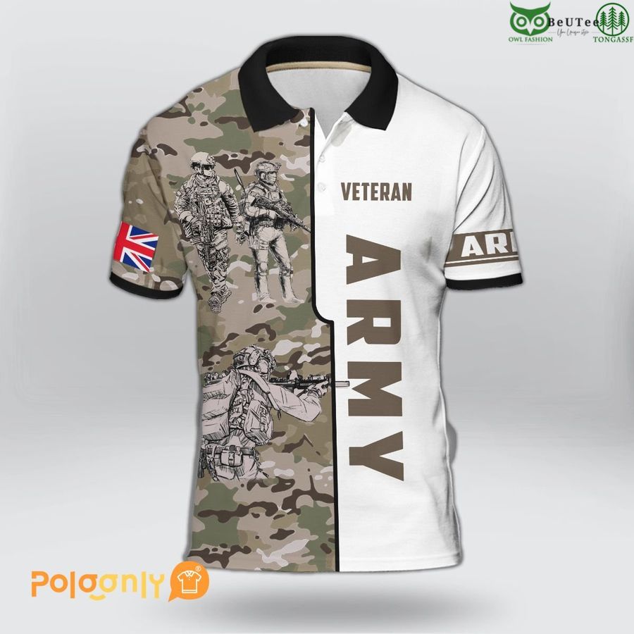 48 UK Army Veteran Polo Shirt