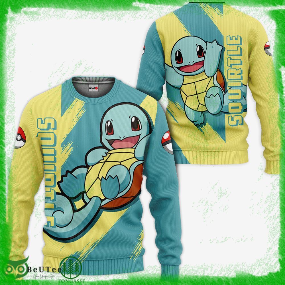120 Pokemon Squirtle Hoodie Shirt Anime Ugly Sweater