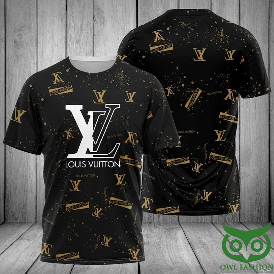 49 Louis Vuitton Night Sky Pattern Black US T Shirt