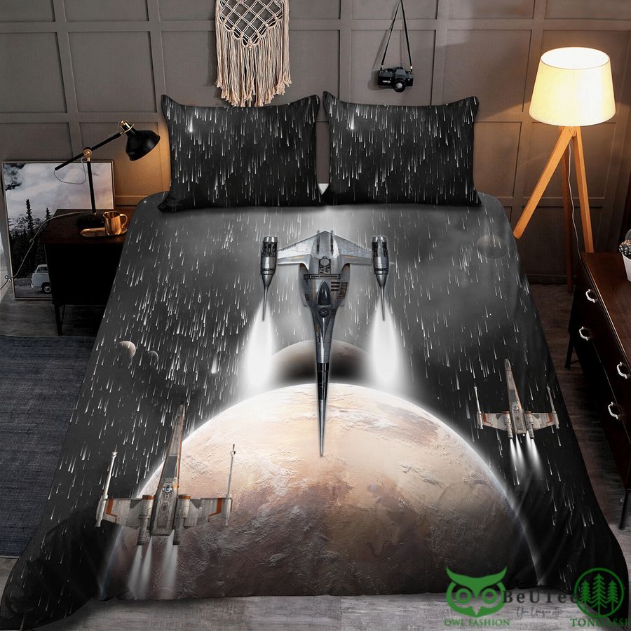 18 Star Wars Aircraft Black Bedding Set
