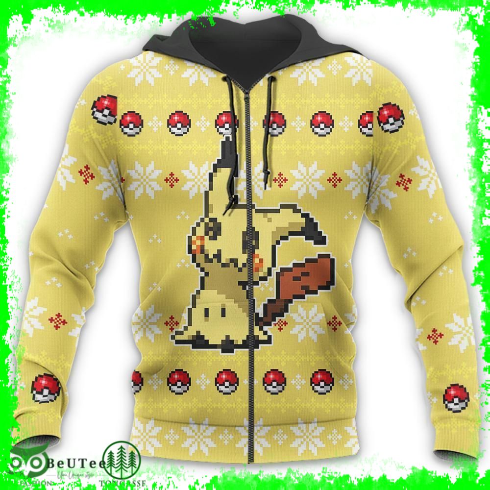 111 Pokemon Mimikyu Ugly Christmas Sweater Xmas Gift Ugly Sweater