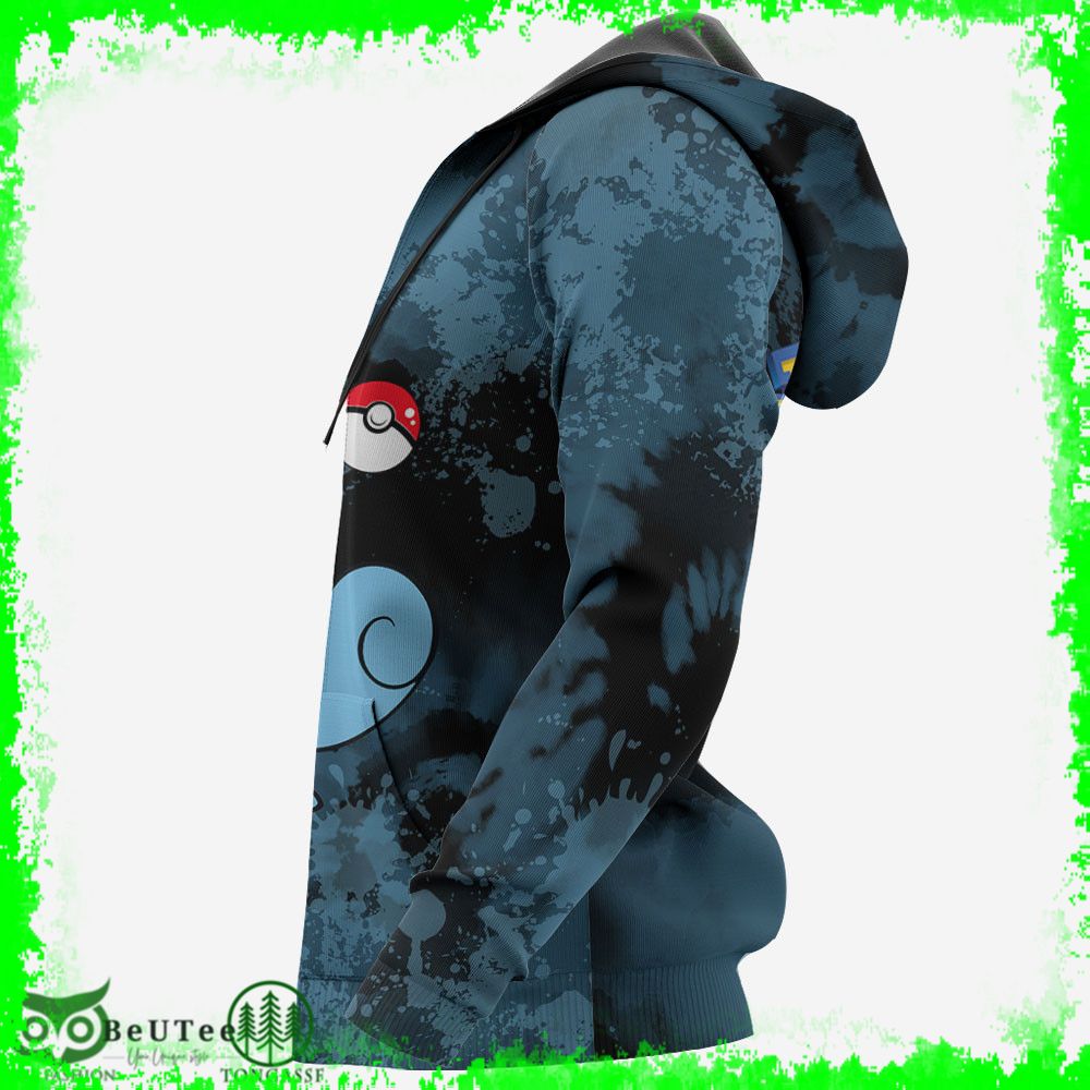 233 Squirtle Hoodie Pokemon Anime Tie Dye Style Ugly Sweater