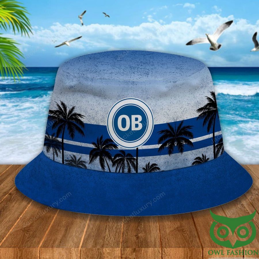 9 Odense Boldklub Palm Tree Blue Bucket Hat