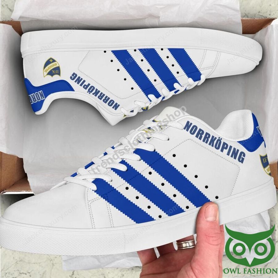 10 IFK Norrkoping Blue and White Stan Smith