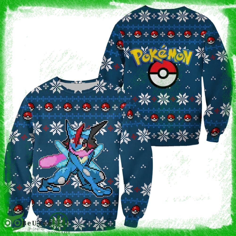 59 Pokemon Greninja Xmas Gift Hoodie 3D Ugly Sweater
