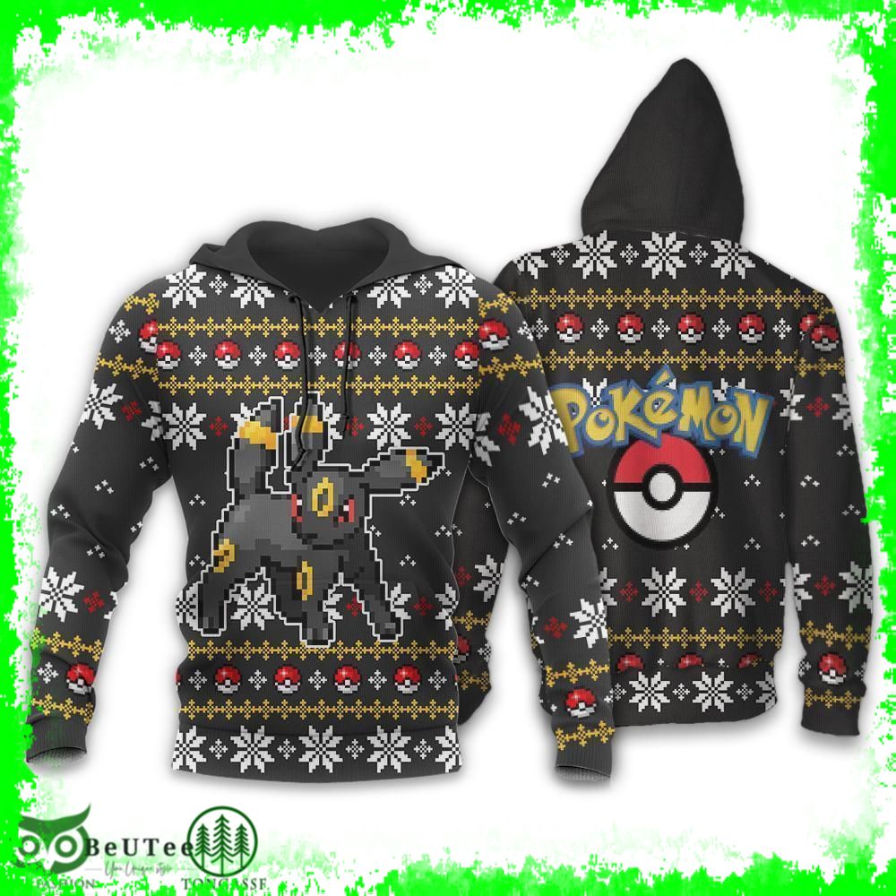 Pokemon Umbreon Xmas Gift Hoodie 3D Ugly Sweater