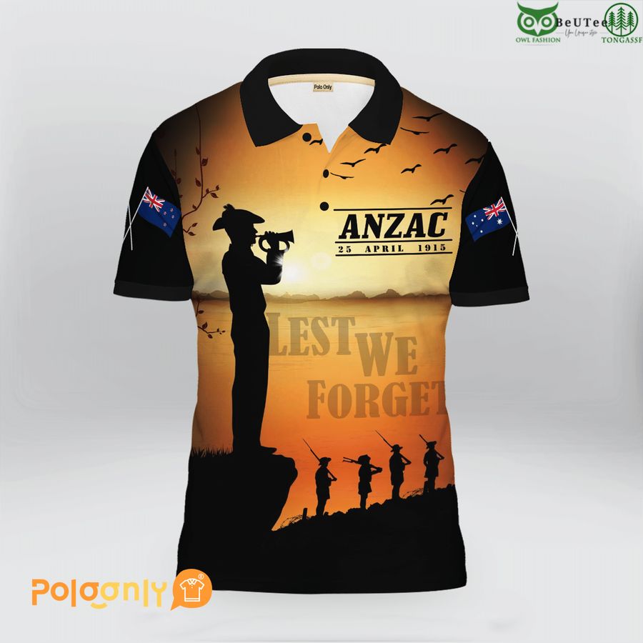 48 Anzac Day 25th April 107th Anniversary Polo Shirt