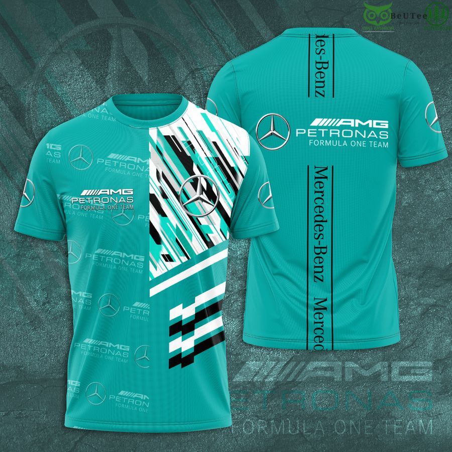Mercedes Petronas full turquoise logo 3D T-Shirt