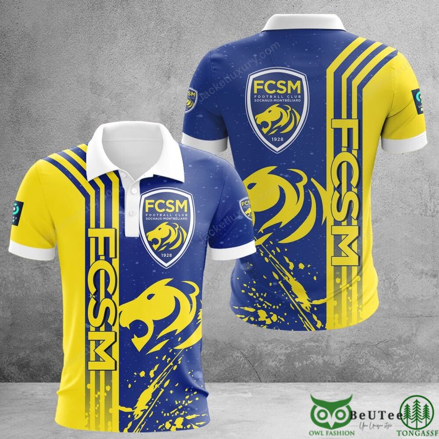 256 FC Sochaux Montbeliard Ligue 2 3D Printed Polo Tshirt Hoodie