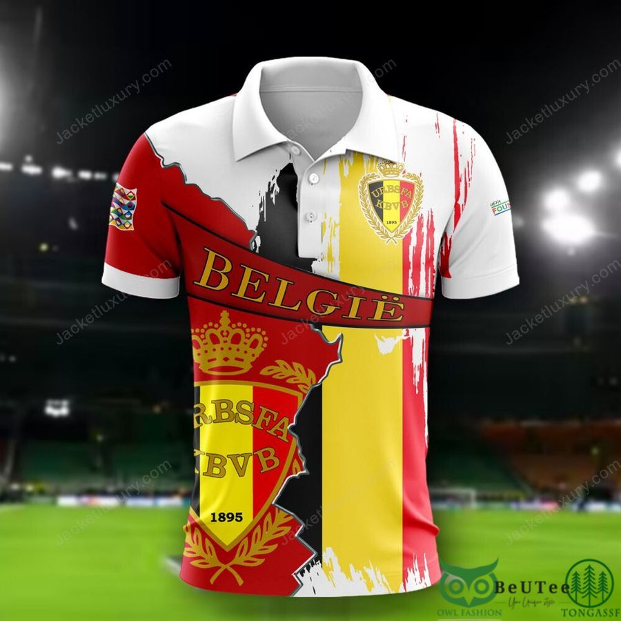 54 Belgium national Euro football Flag Color 3D Polo T shirt Hoodie