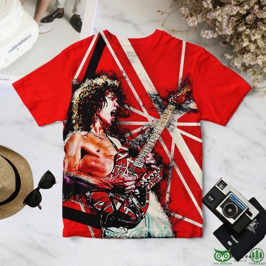 14 Van Halen perfomance TOUR ALL OVER PRINT 3D T Shirt
