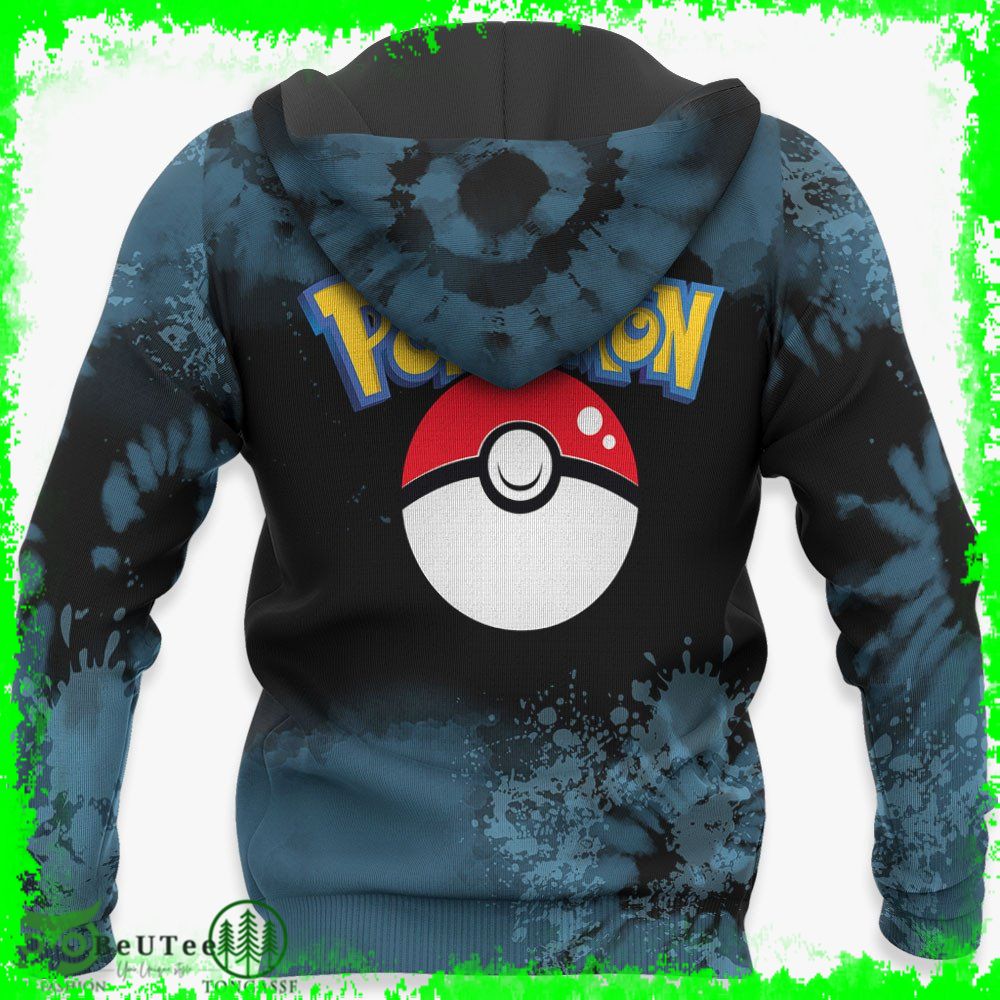 232 Squirtle Hoodie Pokemon Anime Tie Dye Style Ugly Sweater