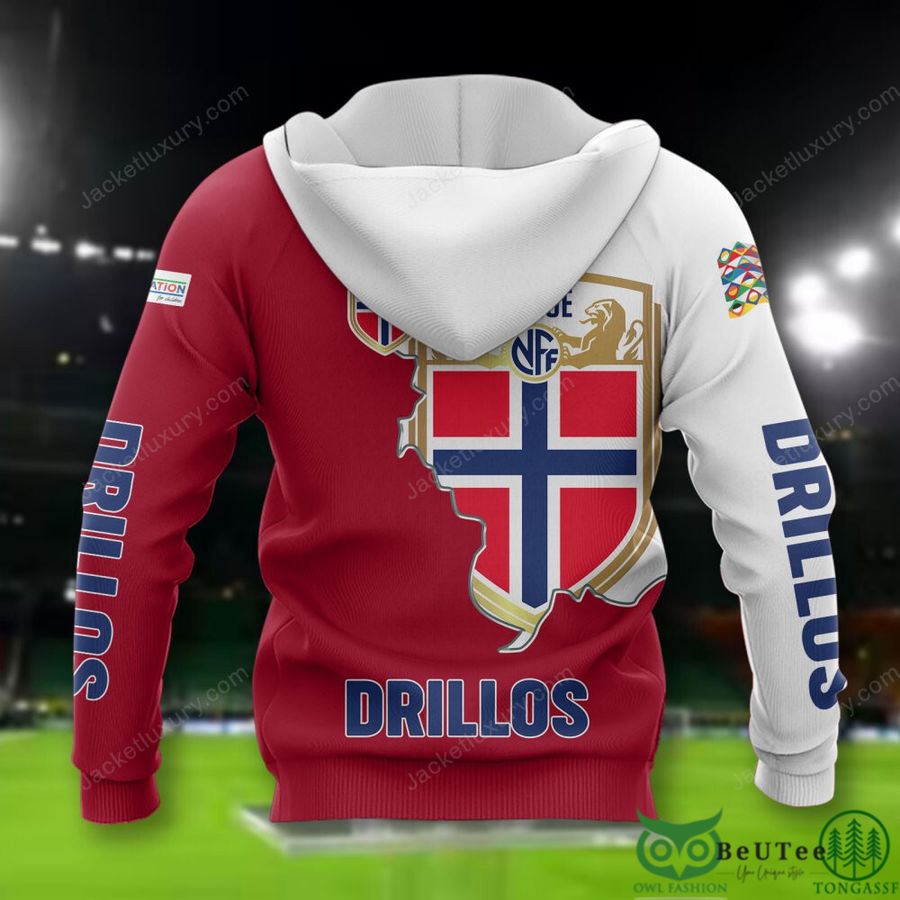 43 Norway National Euro Football 3D Polo T shirt Hoodie