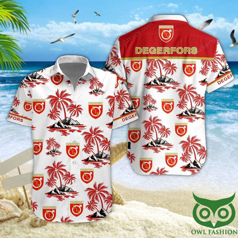 10 Degerfors IF Red Coconut Tree Hawaiian Shirt