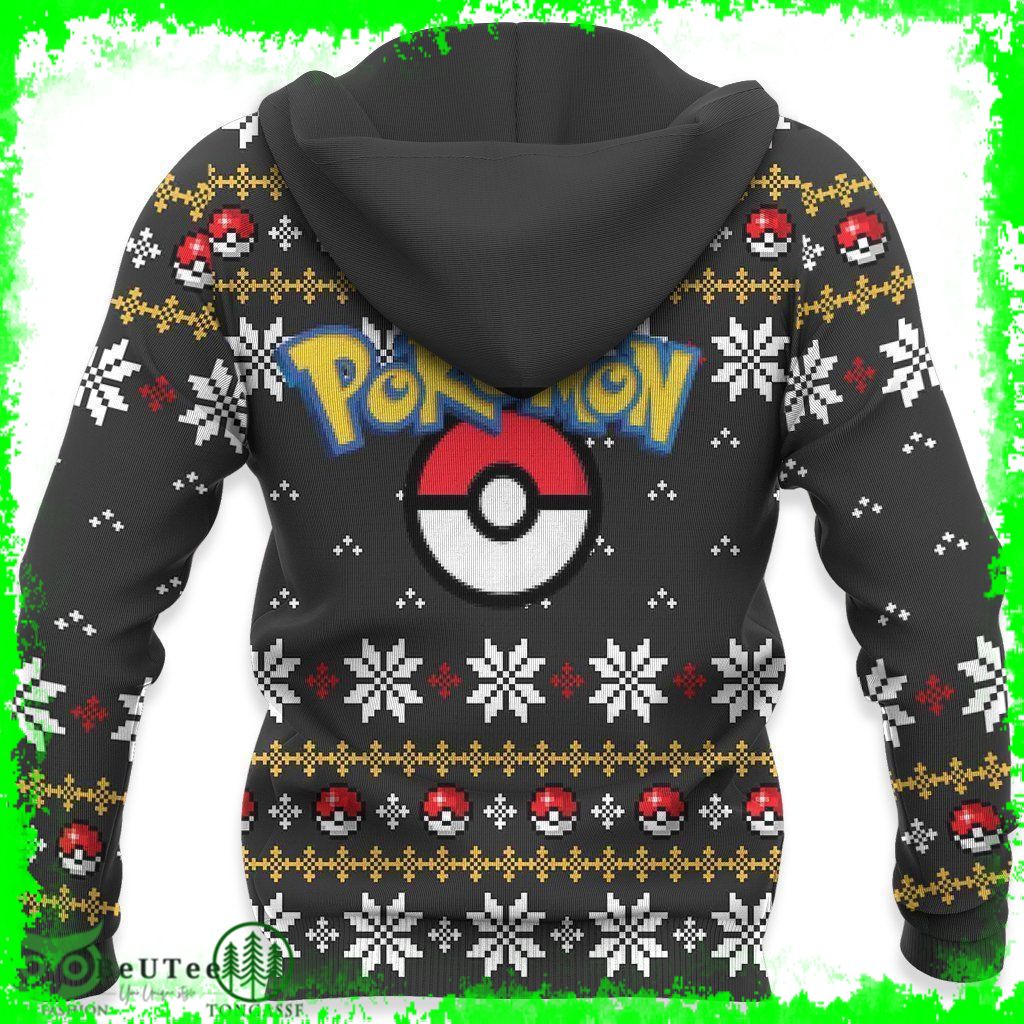 158 Pokemon Umbreon Xmas Gift Hoodie 3D Ugly Sweater
