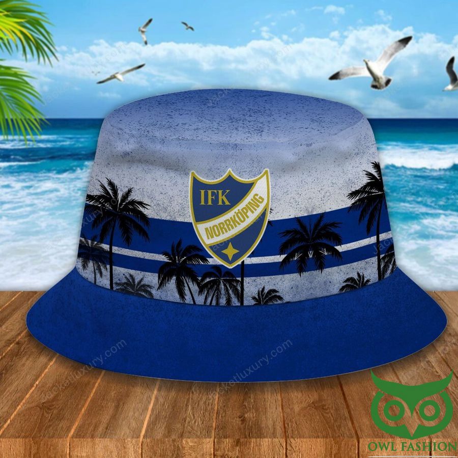 30 IFK Norrkoping Palm Tree Blue Bucket Hat