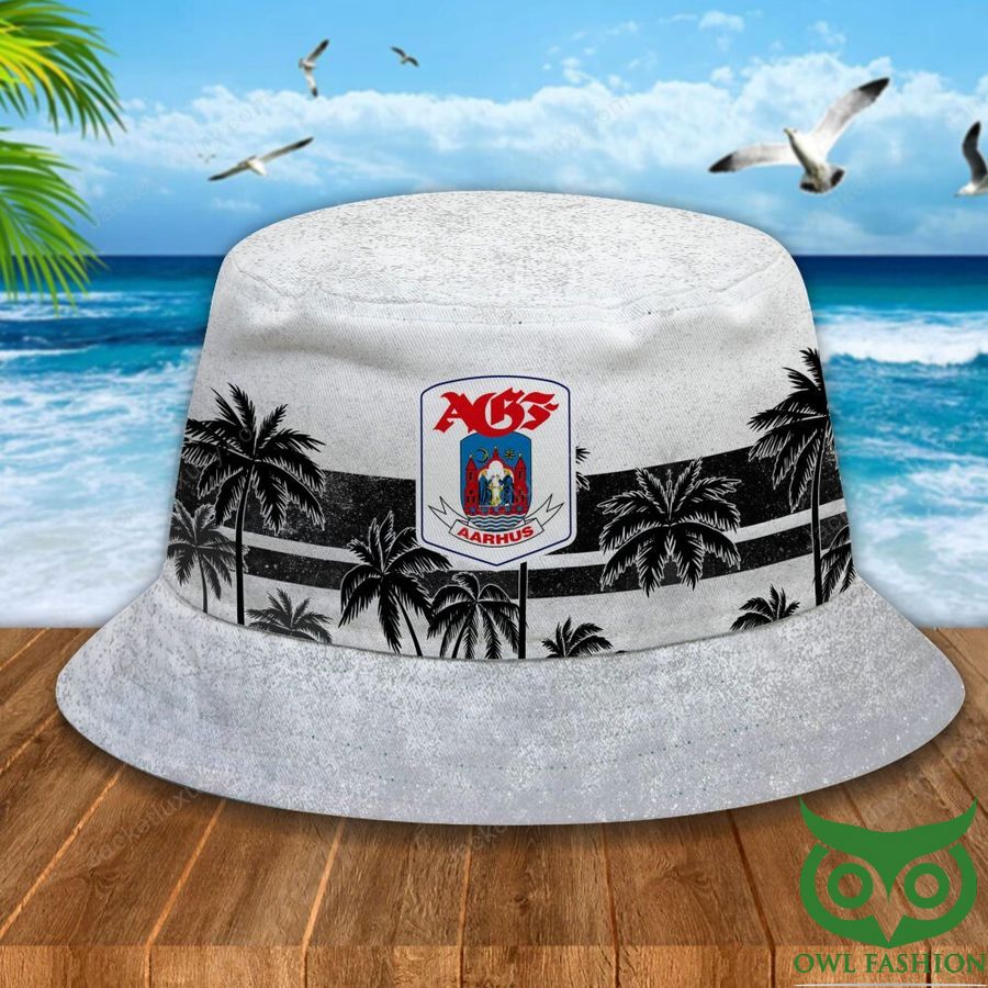 17 AGF Fodbold Palm Tree Light Gray Bucket Hat