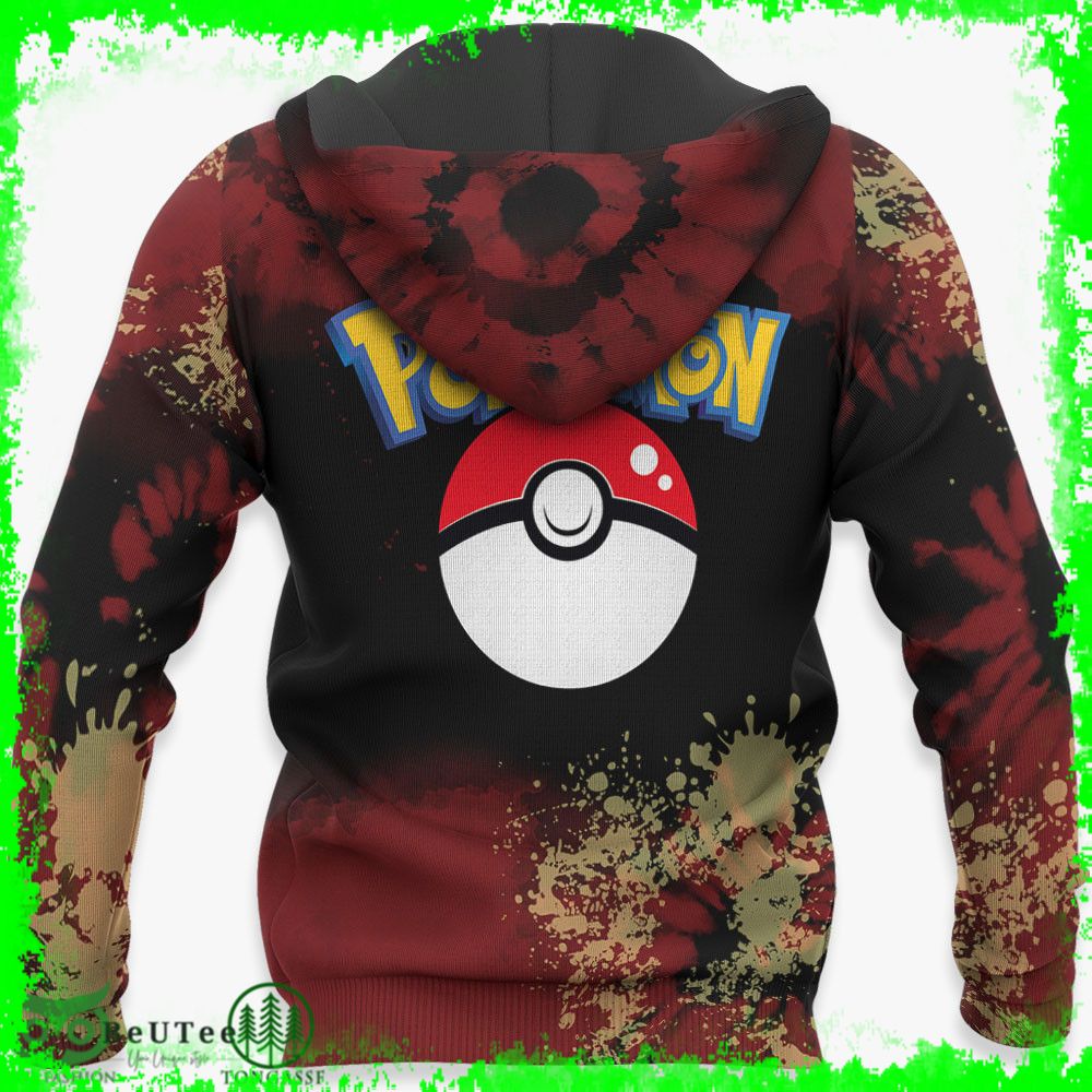 220 Typhlosion Hoodie Pokemon Anime Tie Dye Style Ugly Sweater