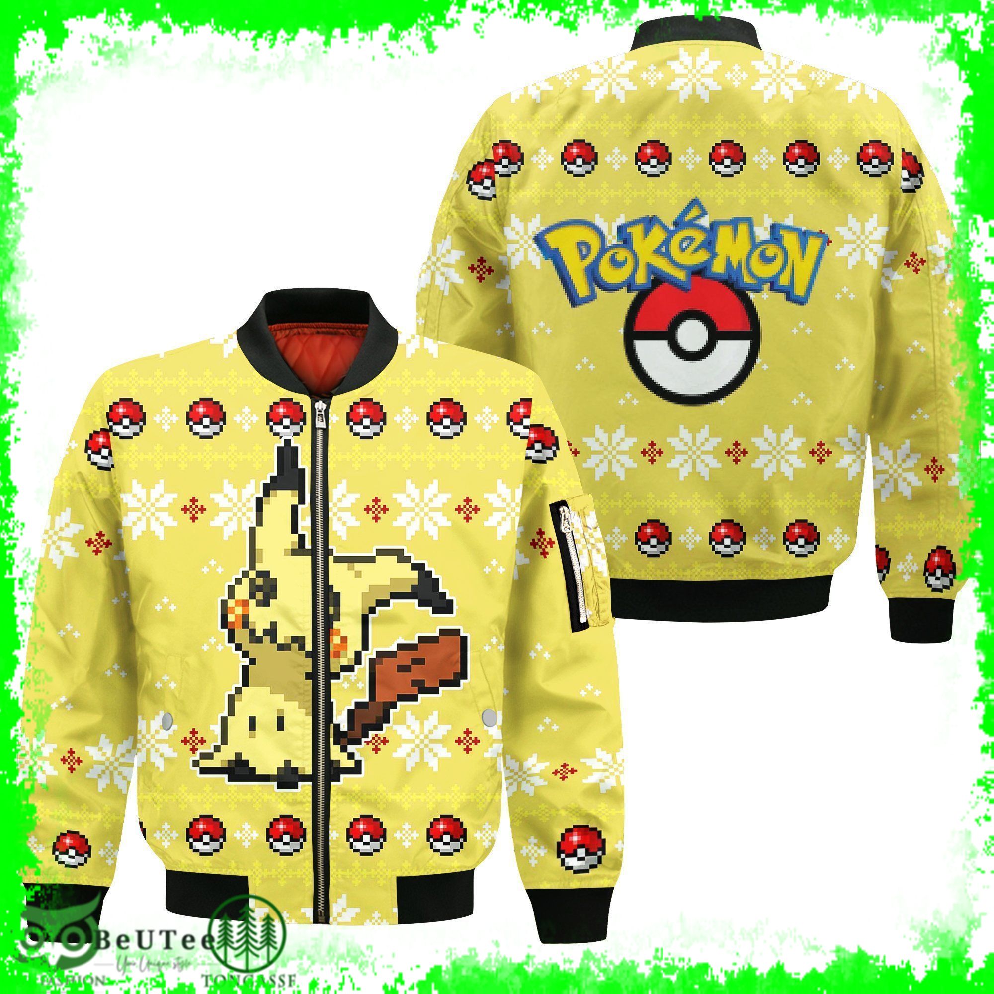 108 Pokemon Mimikyu Ugly Christmas Sweater Xmas Gift Ugly Sweater