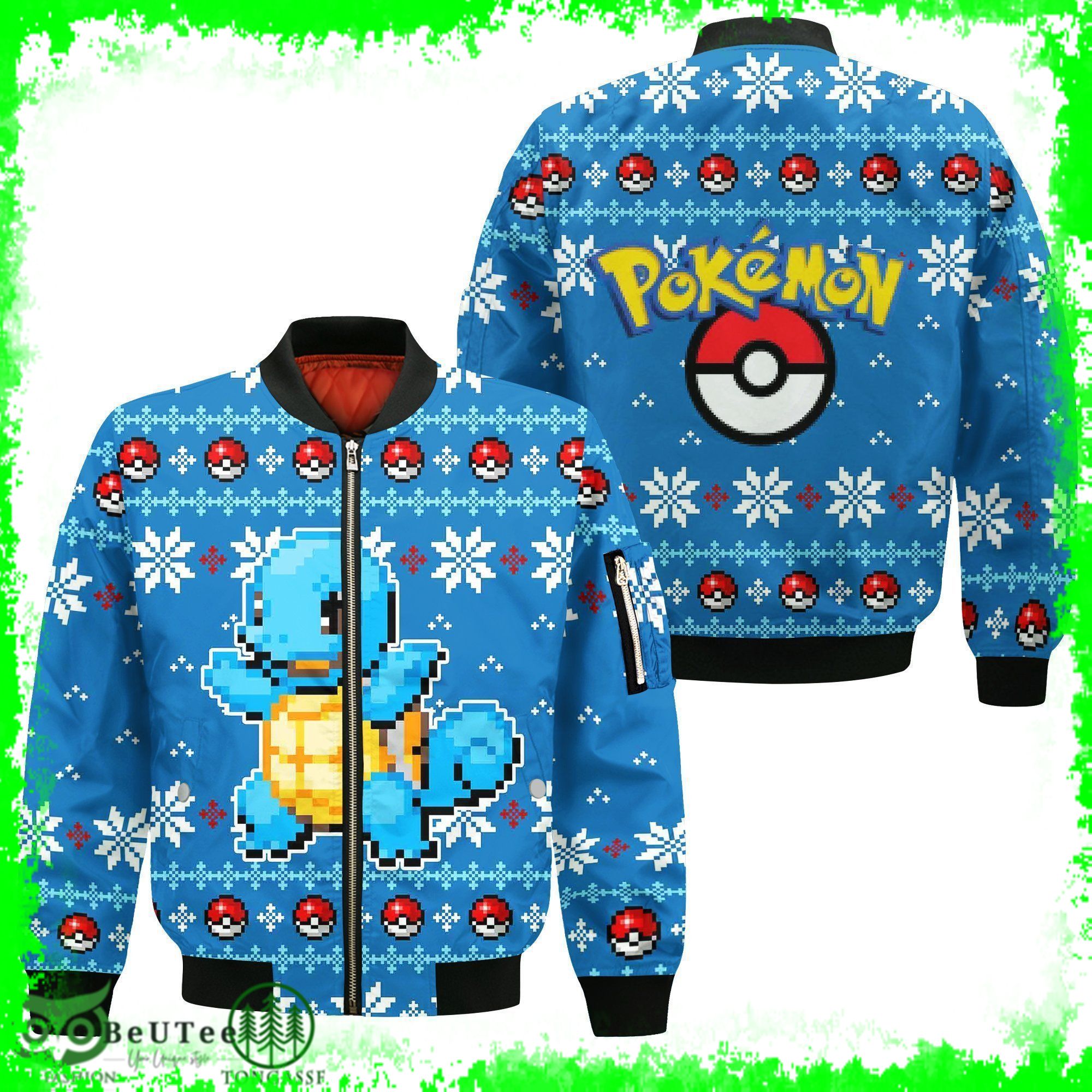 145 Pokemon Squirtle Hoodie 3D Xmas Gift Ugly Sweater