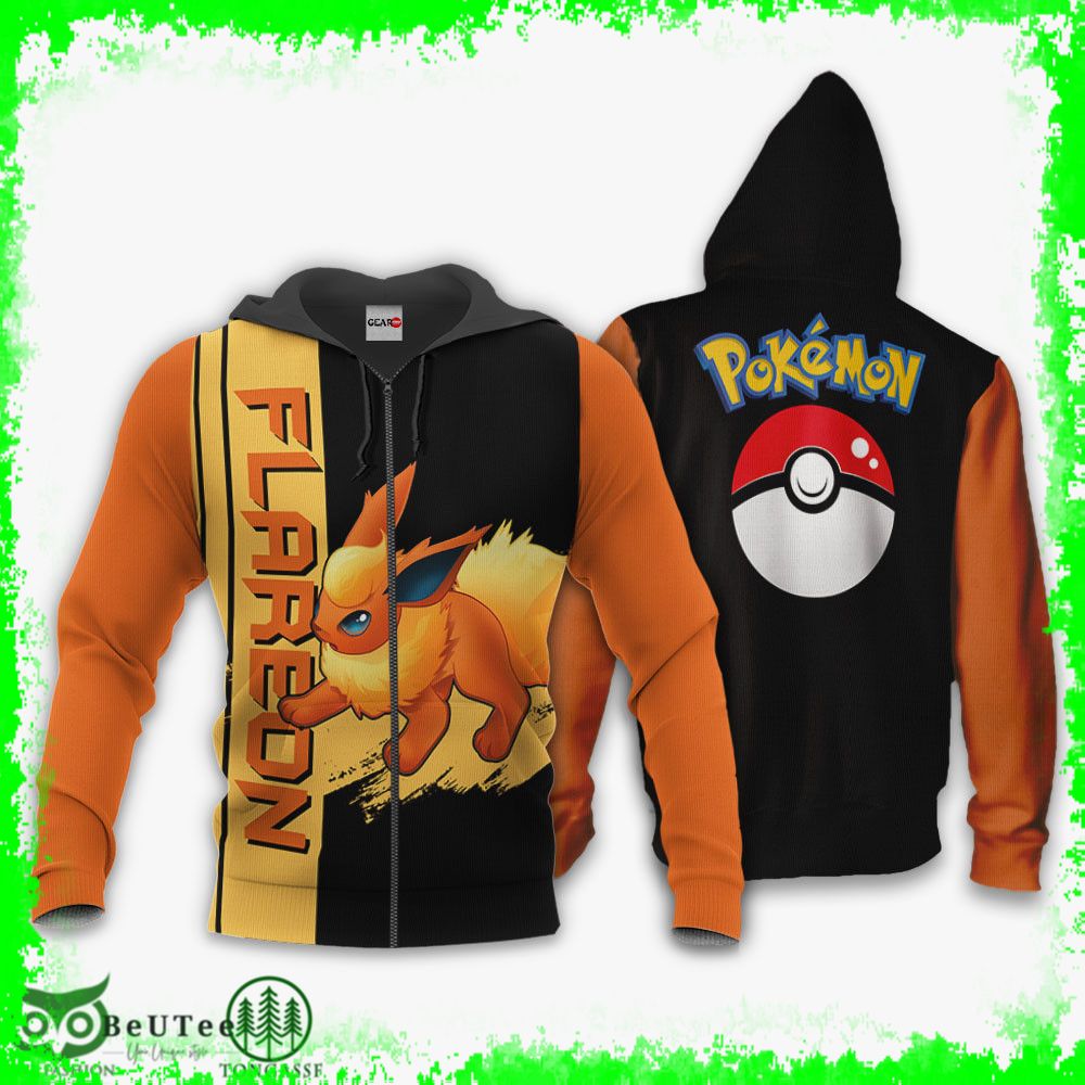 24 Flareon Hoodie Pokemon Anime Merch Clothes Ugly Sweater