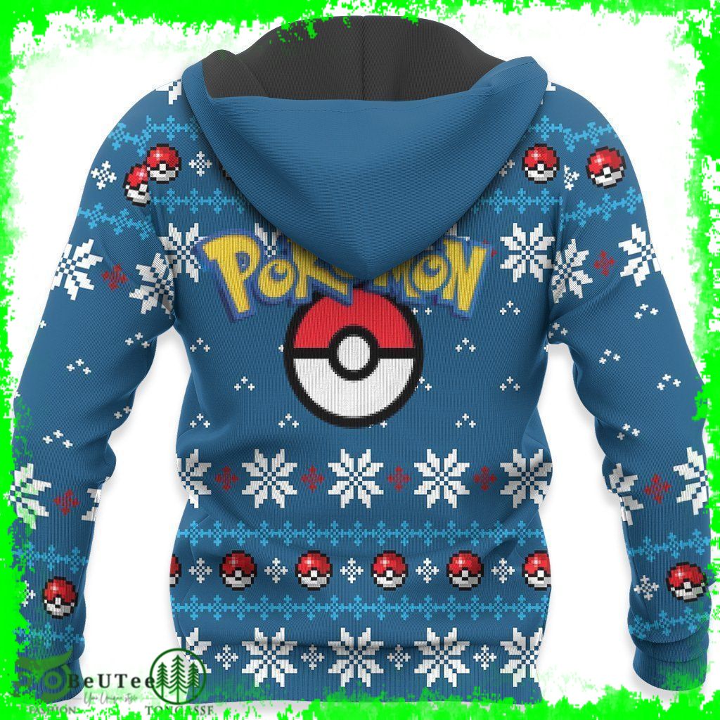 117 Pokemon Ugly Christmas Sweater Lucario Xmas Gift Ugly Sweater