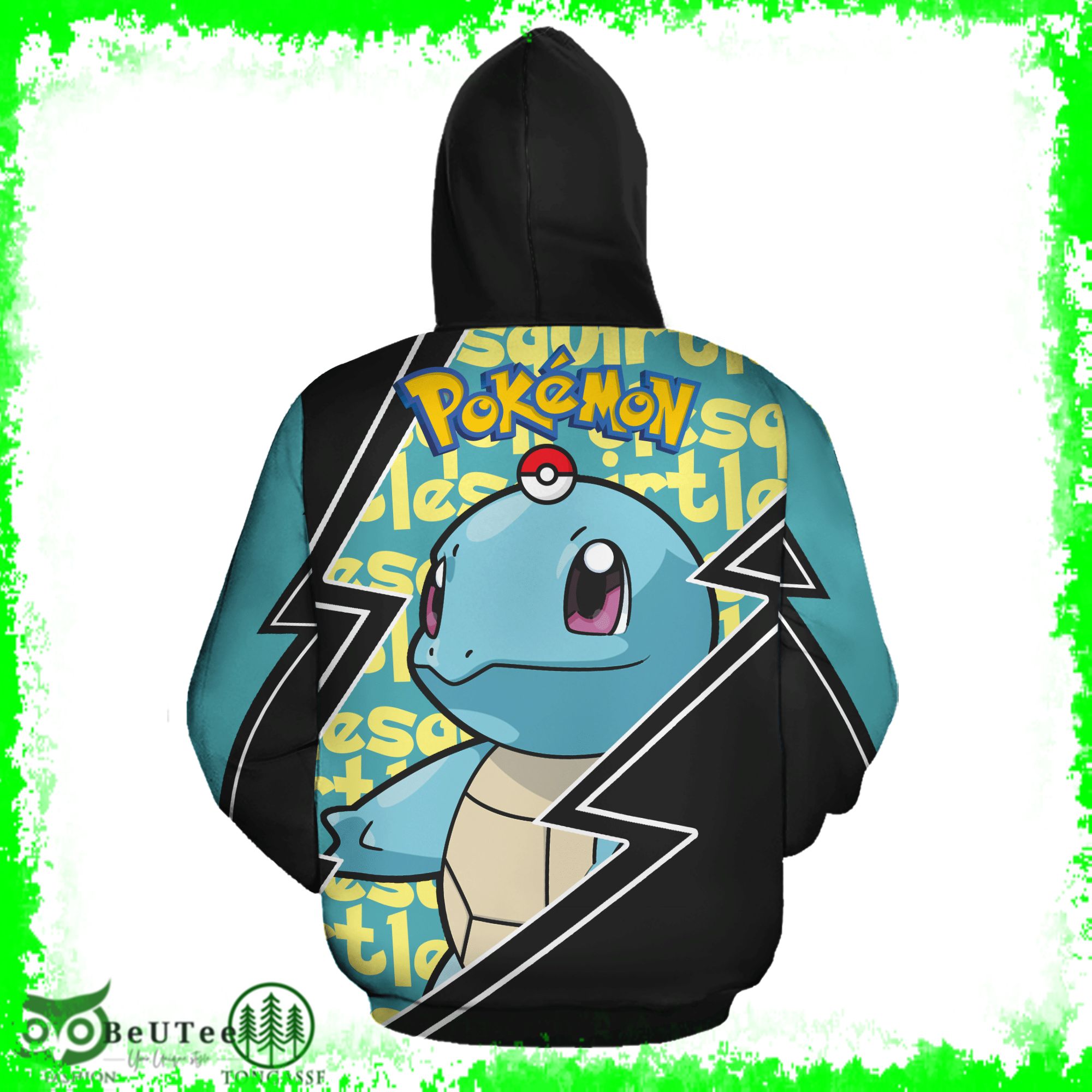 97 Squirtle Zip Hoodie Pokemon Shirt Anime Merch Ugly Sweater