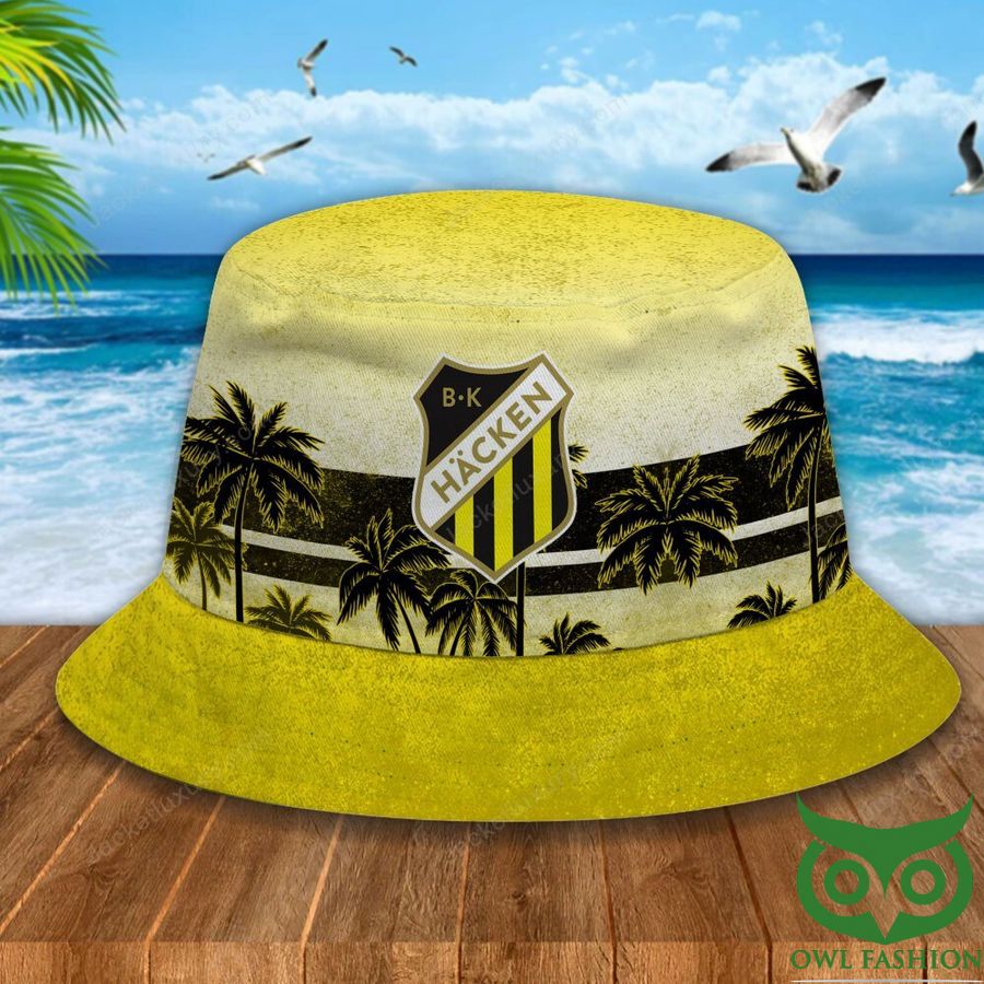 23 Boldklubben Hacken Palm Tree Yellow Bucket Hat
