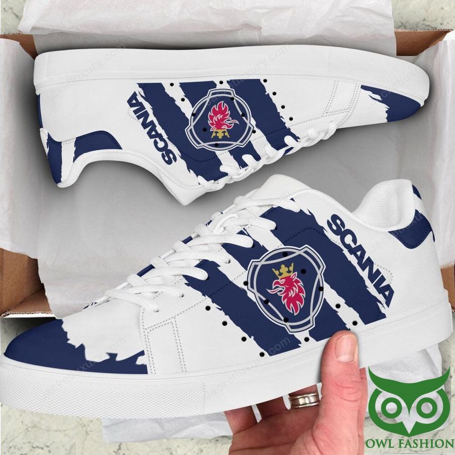 162 Scania White and Dark Blue Stan Smith