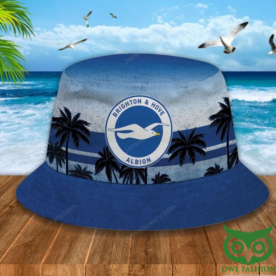29 Brighton Hove Albion F.C Palm Tree Blue Bucket Hat