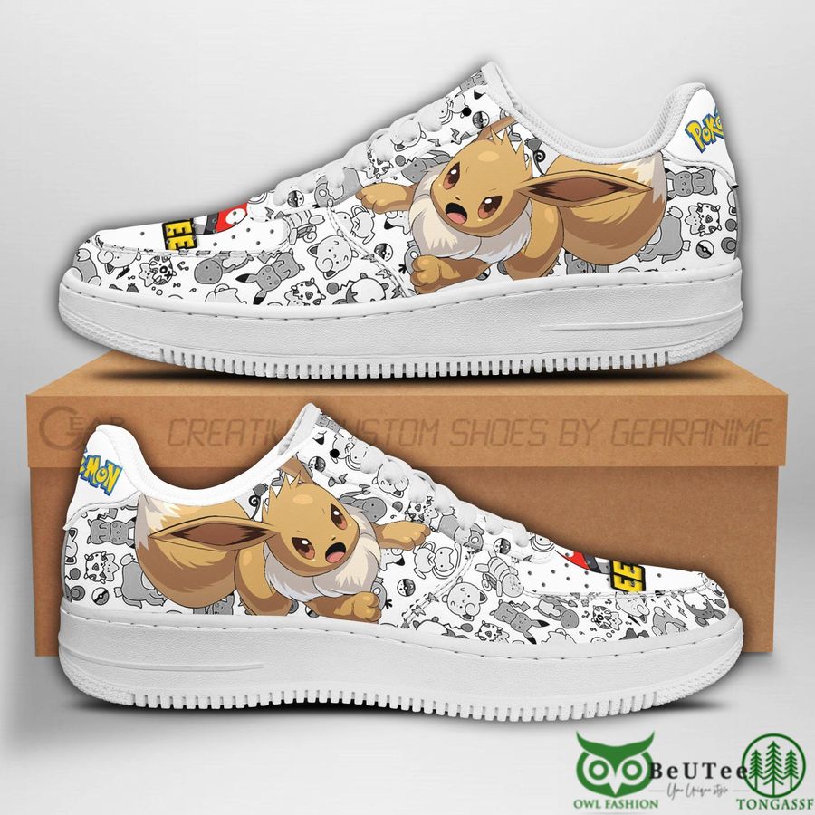 Eevee Air Sneakers Pokemon NAF Shoes Fans Gift Idea